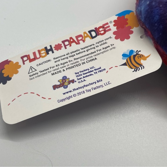 Alien Stuffed Plush Galaxy 8" Toy Factory Big Eyes Head 2018 Plush Paradise NWT - Picture 3 of 5